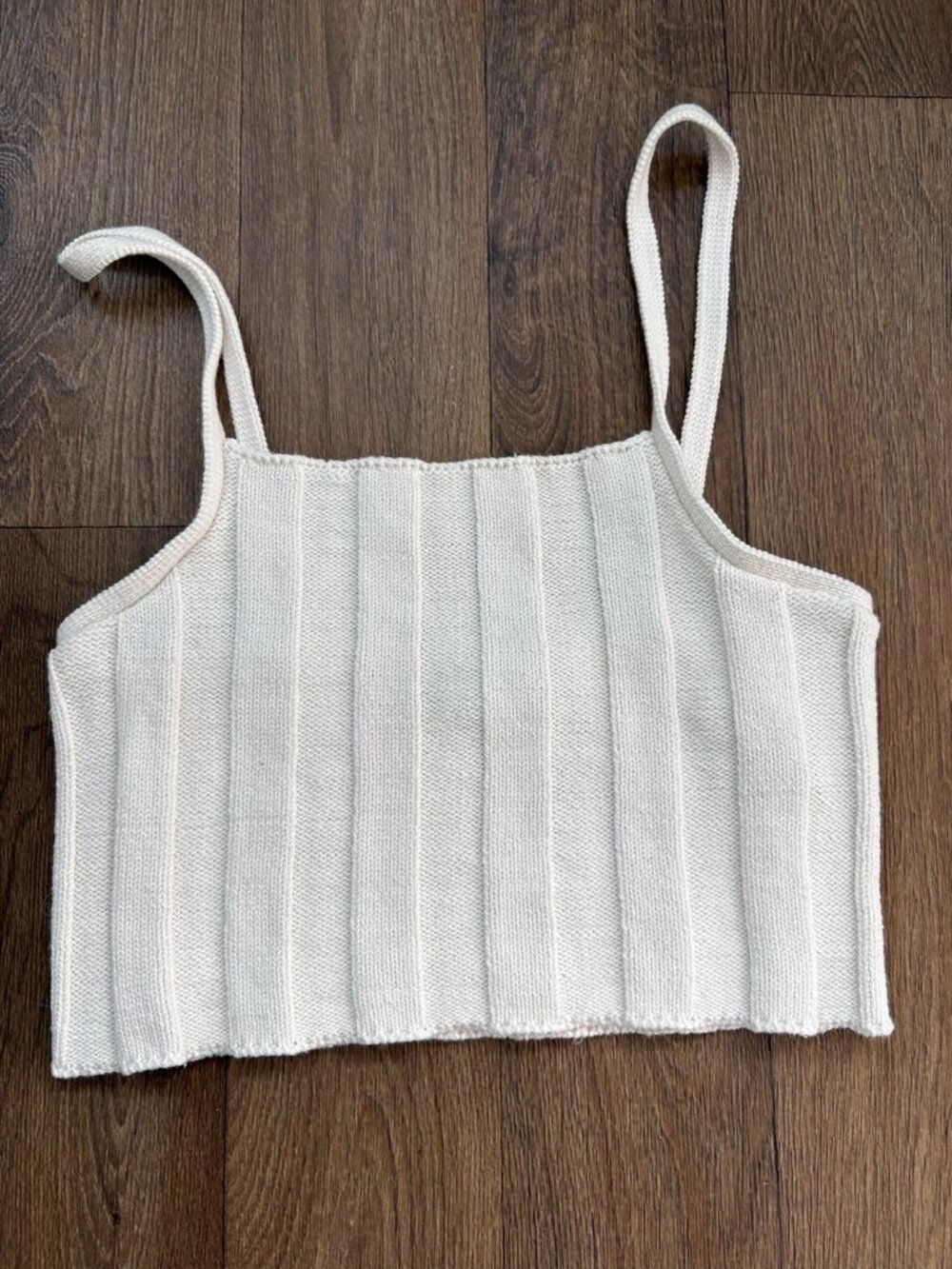 Cropped Knit Sweater Tank
